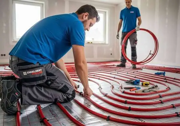 Heizestrich München Schwabing Bogenhausen - Heizrohre für Fußbodenheizung verlegt Fachbetrieb